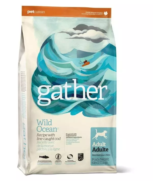 Сухой органический корм для собак с океанической рыбой GATHER Wild Ocean Fish DF 7,26 кг