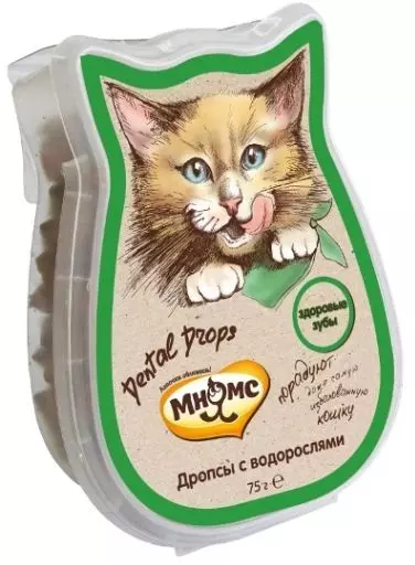 Лакомство для кошек Мнямс Dental Drops дропсы с водорослями 60 г