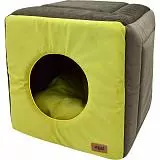 Дом куб-трансформер для животных ZooExpress Ампир №2 50x50x48 см олив/зеленый