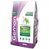 Сухой корм для взрослых собак средних пород Gemon Dog ягненок/рис 3 кг (дефект упаковки 3-5 см)