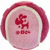 Игрушка для собак Gaffy Pet 11048 Мячик теннисный с фиксатором на поясе розовый