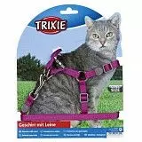 Шлейка для кошек Трикси 41891 Премиум с поводком нейлоновая