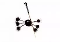 Игрушка для кошек Дразнилка GoSi Норковый паук на веревке