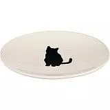 Миска керамическая для кошек Трикси 24490 с рисунком кошки 18*15 см белая