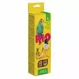 Лакомство для волнистых попугаев и экзотических птиц, Рио, палочки с тропическими фруктами, 40гр*2шт 
