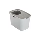 Туалет-био для кошек Moderna Top Cat 59*39*38 см бело-серый (дефект: скол на ободке)