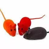 Игрушка для кошек Чистый Котик Мышь со звуком 6 см 