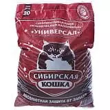 Наполнитель впитывающий для кошек Сибирская кошка Универсал (цеолит), 20 л (11,1 кг.)