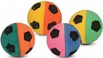 Игрушка для кошек Triol "Мяч футбольный", разноцветный, d40мм