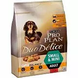Сухой корм для собак Проплан Дуо Делис для мелких пород говядина рис 2,5кг
