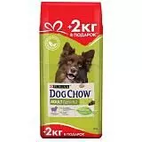 Сухой корм для взрослых собак Dog Chow Adult Ягненок 12+2 кг