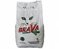 Древесный наполнитель для кошек Брава сосновый 5 л (дефект 1-2см, без потери веса)