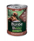 Консервы для собак Monge Dog BWild Grainfree с ягнёнком, тыквой и кабачком 400 г