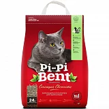 Наполнитель комкующийся для кошек Pi-Pi-Bent Сенсация свежести 24 л (10 кг) (дефект 3-5 см)