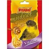 Лакомство витаминное для канареек Витапол, медовые жемчужинки, 20 гр