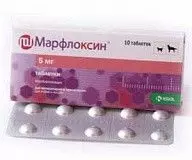 Таблетки для собак и кошек KRKA Марфлоксин 5 мг №10
