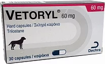 Капсулы Веторил для лечения болезни Кушинга у собак, 60 мг