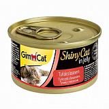 Консервы для кошек GimCat ShinyCat из тунца с лососем 70 г
